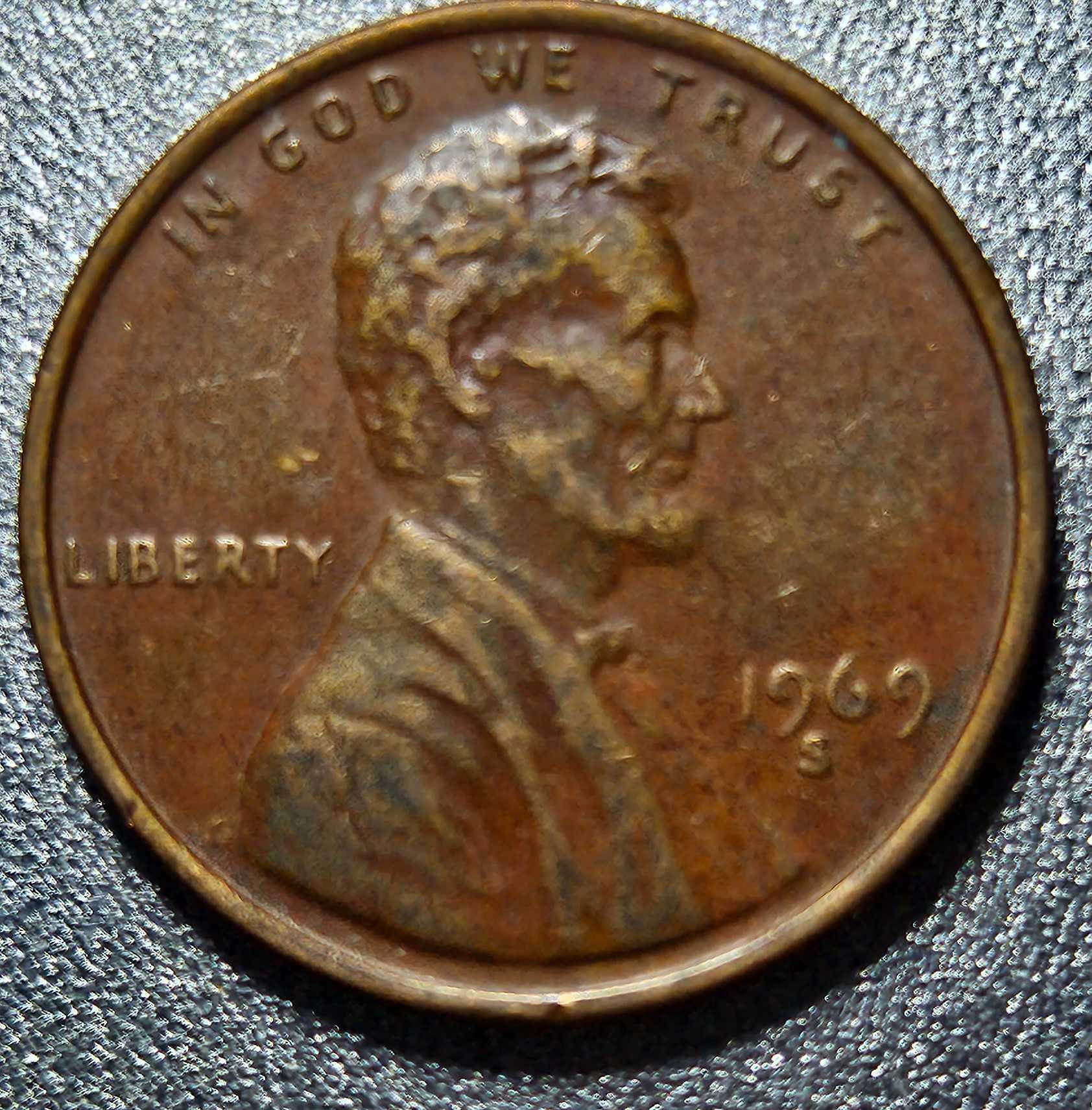 1969-S-Penny-Roof-On-Reverse