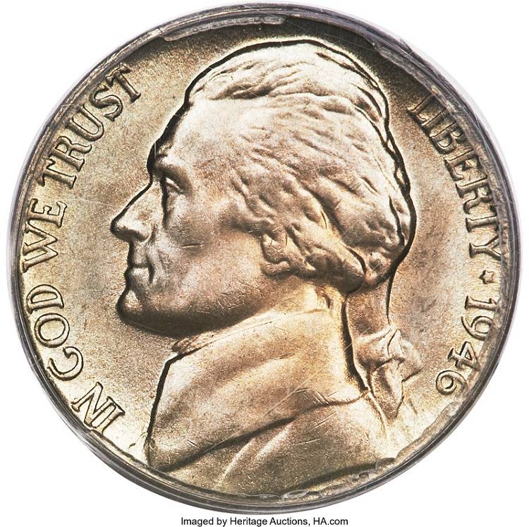 1946-D-Jefferson-Nickel.--Grade...