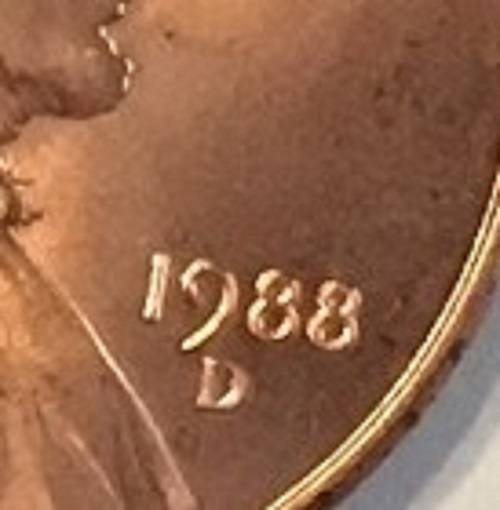 1988-D-Cent-D-Mint-Mark.--Two-Types.--One-In-Odd-Position.--And-Wide-AM