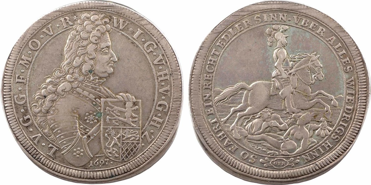 Hohenlohe-Neuenstein-Neuenstein-1697-Gfn-Thaler---How-Much-It's-Worth/Would-You-Pay-For-It?