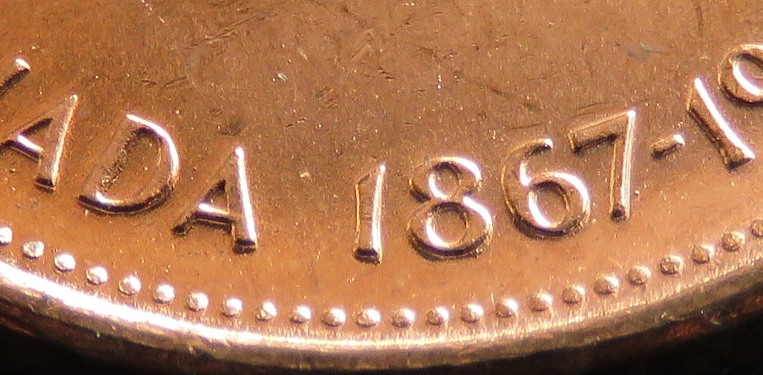 1967-Penny---Double-Canada-And-Date