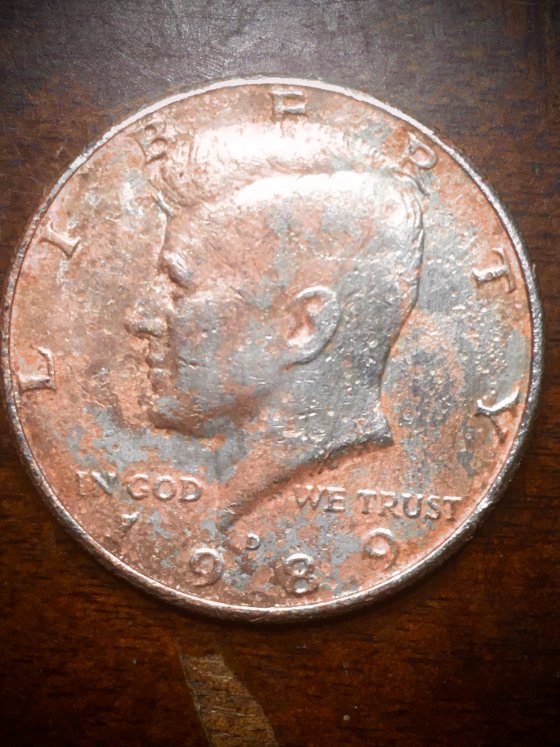 Real-1989-Kennedy-Missing-Clad-Error-Or-Acid-Damaged?