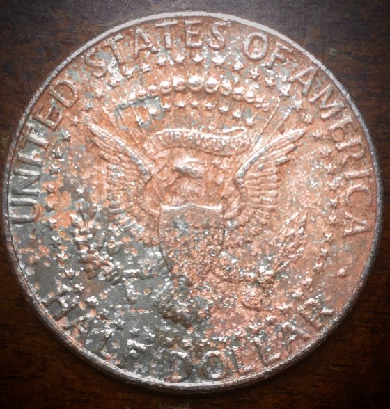 Real-1989-Kennedy-Missing-Clad-Error-Or-Acid-Damaged?