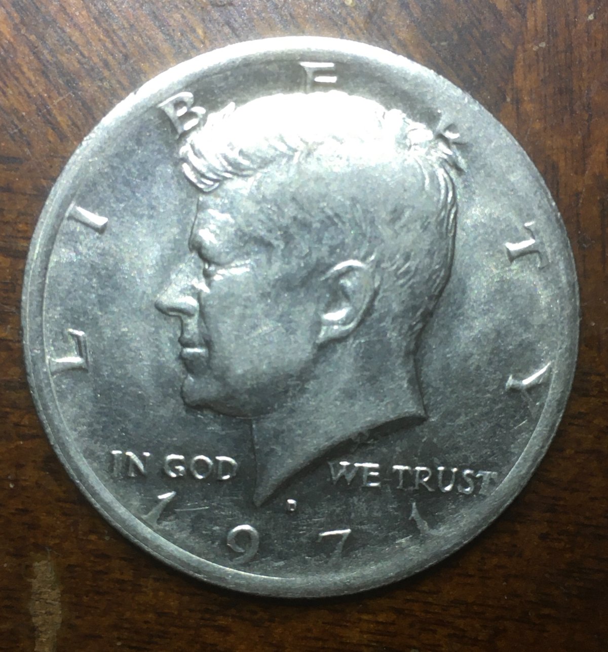 1971-Low-Weight,-9-Gram-Kennedy-Half-Dollar?