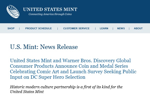 Email-From-The-US-Mint-Formally-Announcing-Its-Partnership-With-Warner-Bros./Dc-Comics