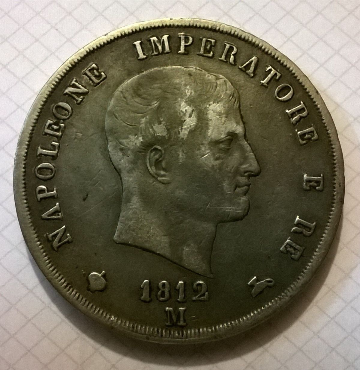Napoleon-Bonaparte---5-Lire-1812-M---Kingdom-Of-Italy