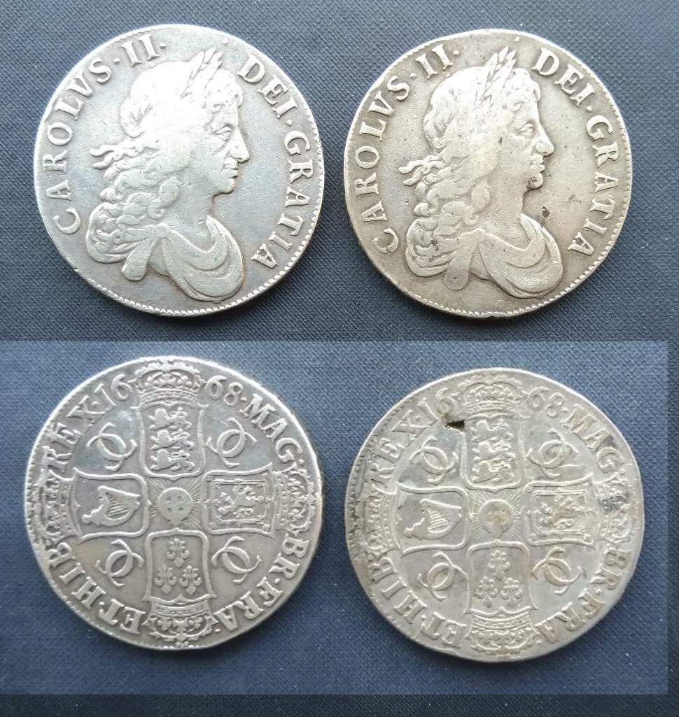 1668-Charles-II-Crown-Die-Flaw
