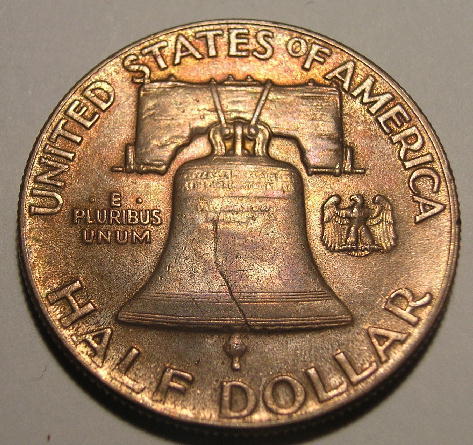 1948-P-Franklin-Half---Toning-A-Favorite-Of-Mine-Enjoy!