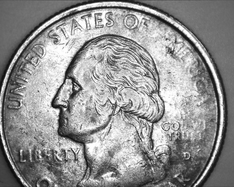 1999-D-Pennsylvania-State-Qtr;-Strike-Thru?-/-Damaged?-/-Die-Adjust?