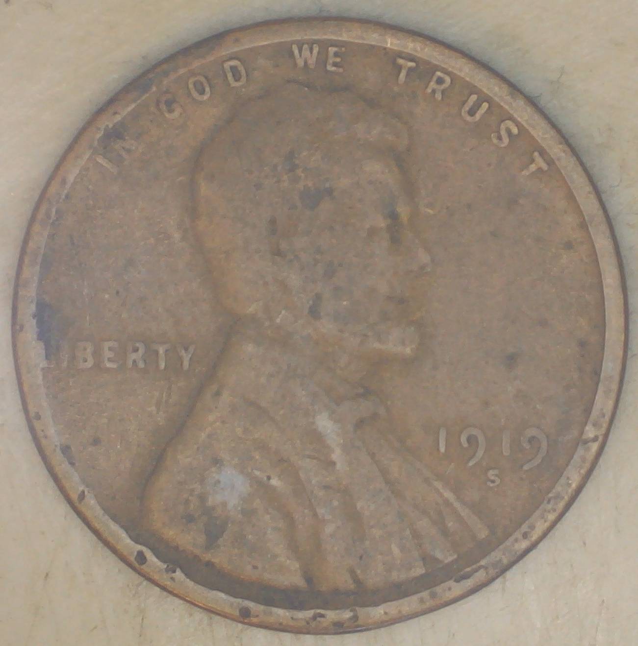 1919-S-Lincoln-Wheat-Cent-Thin-Planchet-2.84g