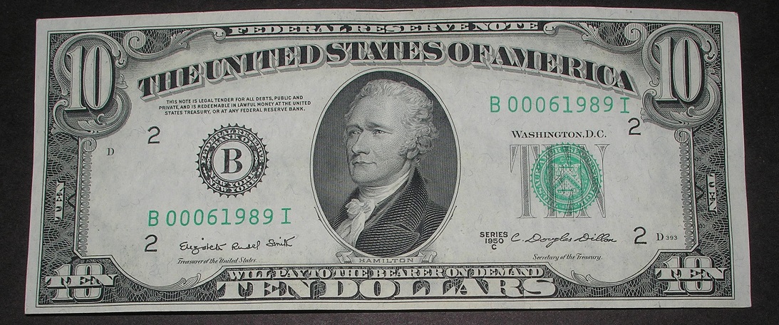 Anybody-Ever-See-A-Mark-Like-This-On-A-$10-1950c-Note-...
