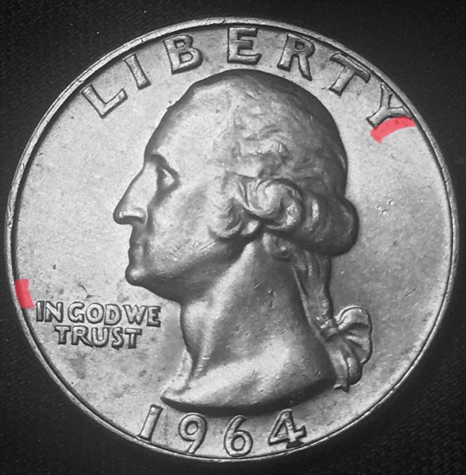1964-D-Washington-Quarter---Doubling?-Obverse-And-Reverse
