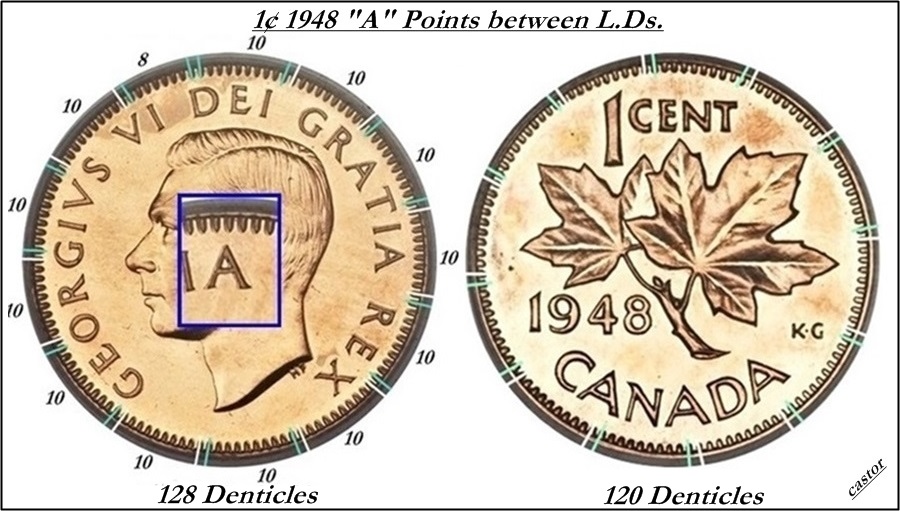 1¢-1948-1949-Denticles-Number
