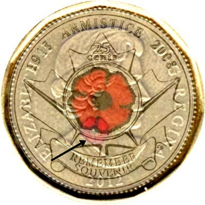 2012-Loonie-With-Poppy-Near-Face-Of-Queen