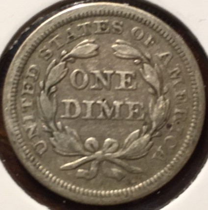 1854-Seated-Liberty-Dime