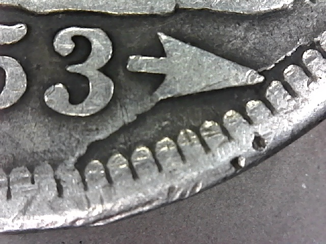 1853-Seated-Liberty-Quarter.-Die-Chip-Under-Date?-Value-And-Grade?