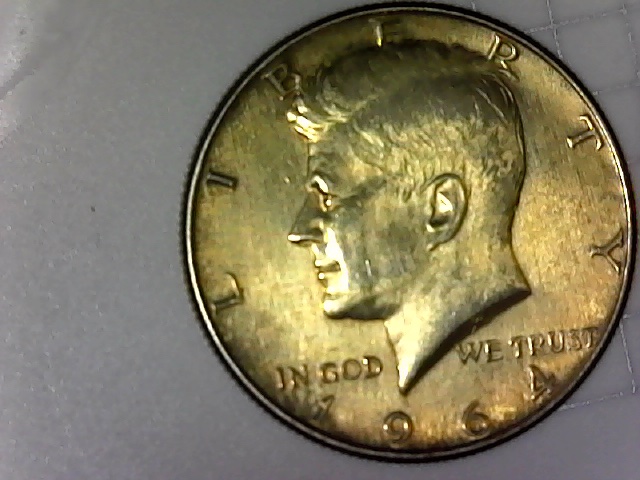 1964-Kennedy-Half-Dollars-Gold-Toned!