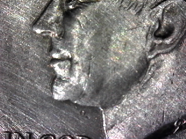 1964-Kennedy-Half-Uncirculated-Roll-All-With-Harsh-Polish-Lines
