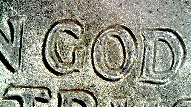 Bicentennial-Eisenhower-Misshapen-Letters-In-The-Motto,-Is-This-Common?