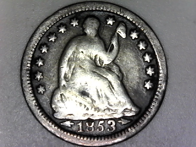 1853-O-Half-Dime-With-Arrows-For-Grading