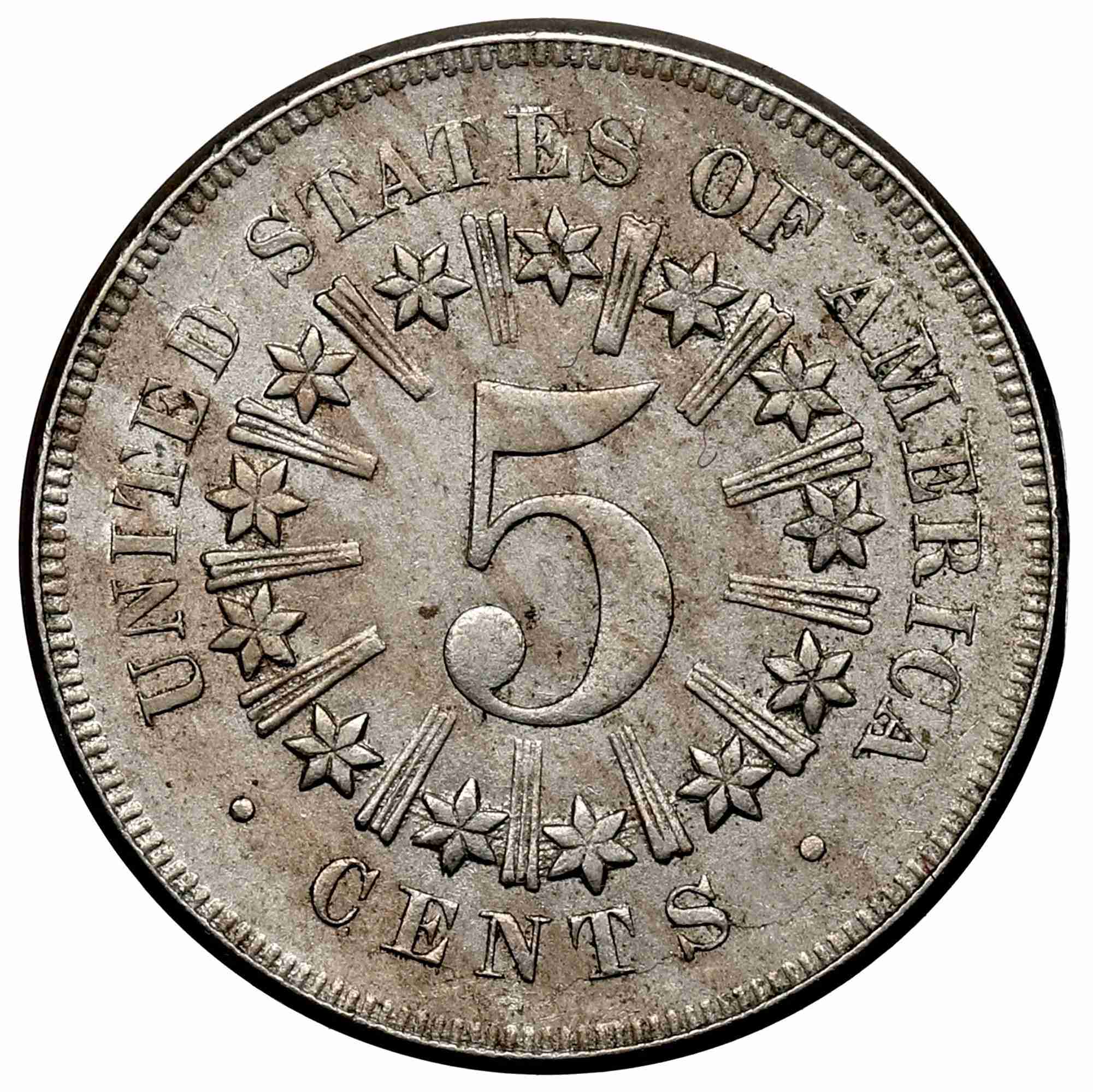Maybe-Counterfeit-1866-And-1867-Shield-Nickels