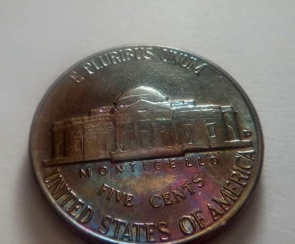 1969-D-Roosevelt-Dime-,-And-1959-D-Nickle-With-Different-Tones-...