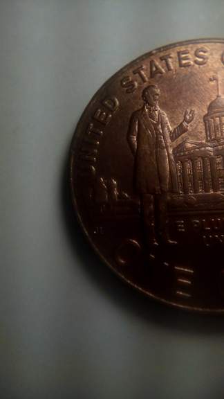 2009-D-Lincoln-Centen-With-A-Die-Chip-On-The-Reverse-Side.
