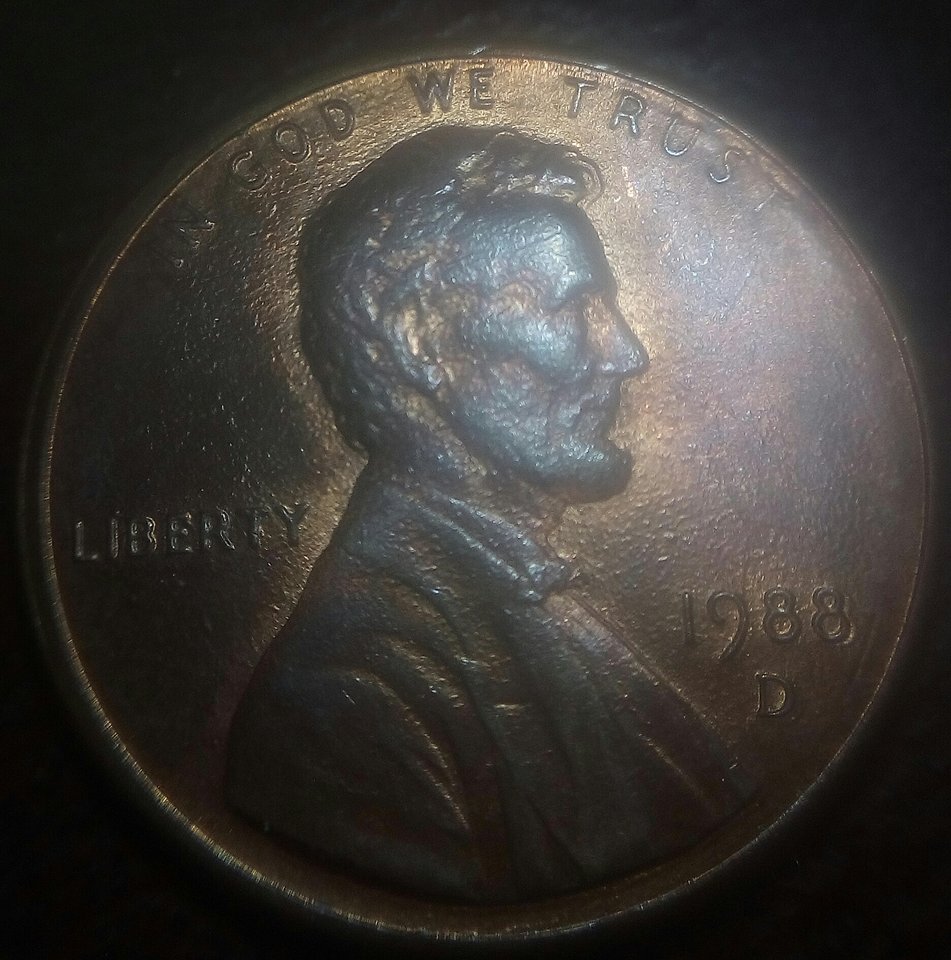 1988-D-Lincoln-Cent-With-The-Reverse-Side-RDV-006-?