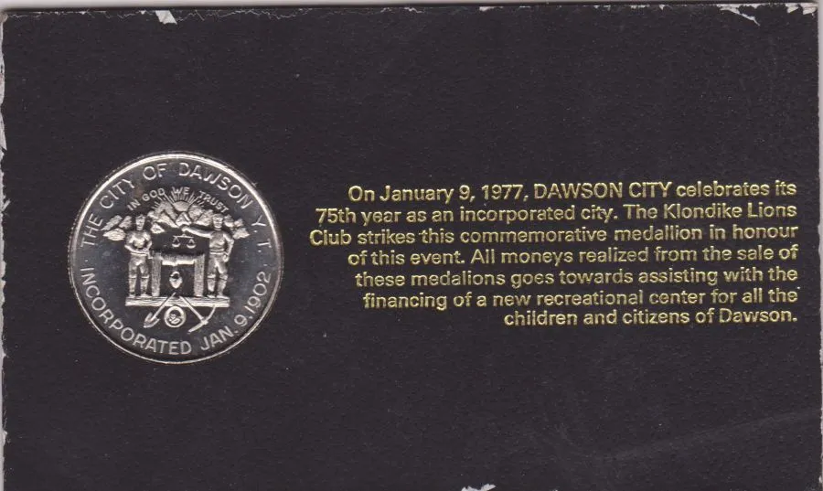 1977-Dawson-City-Token-And-Story.