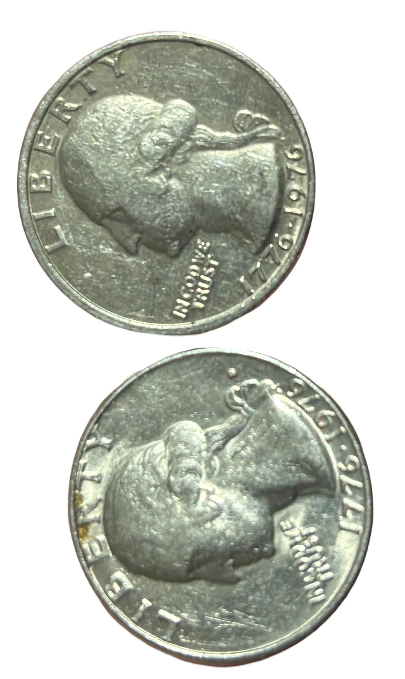 1976+-Bicenntenial-Quarter-With-Smooth-Edge,-Can-Anyone-Explain-What-I-Have