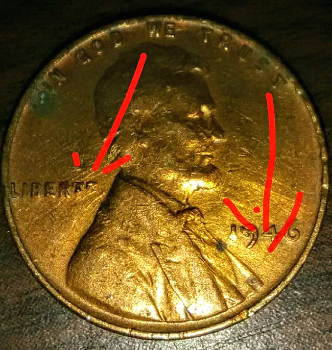 1953-Lincoln-Cent-Damadged-Planchet