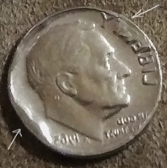 1965-Dime-Error-Or-Damage?