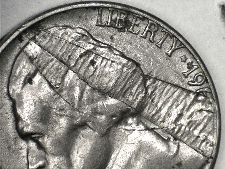 1967-Jefferson-Nickel-With-A-Large-Lamination