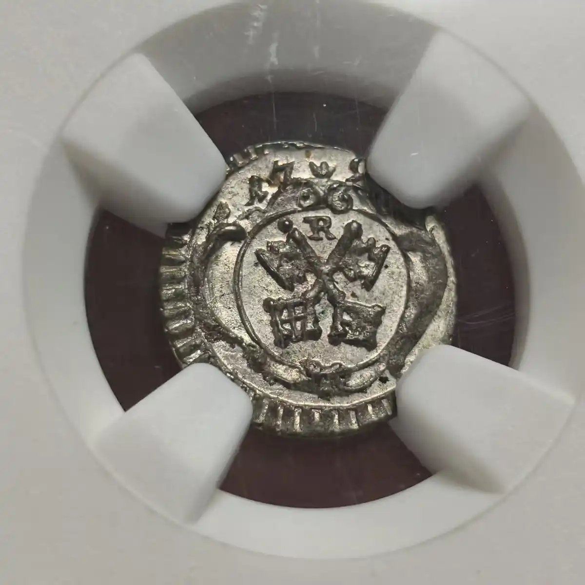 Collecting-Miniature-Coins,-A-Pfennig-From-Regensburg