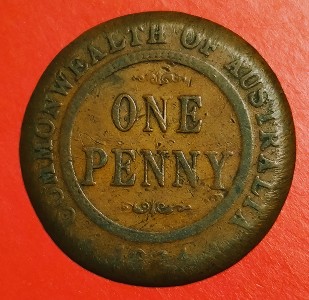 1934-King-George-V--One-Penny-Deterioration,-Environment-Damage-Or-Mint-Error