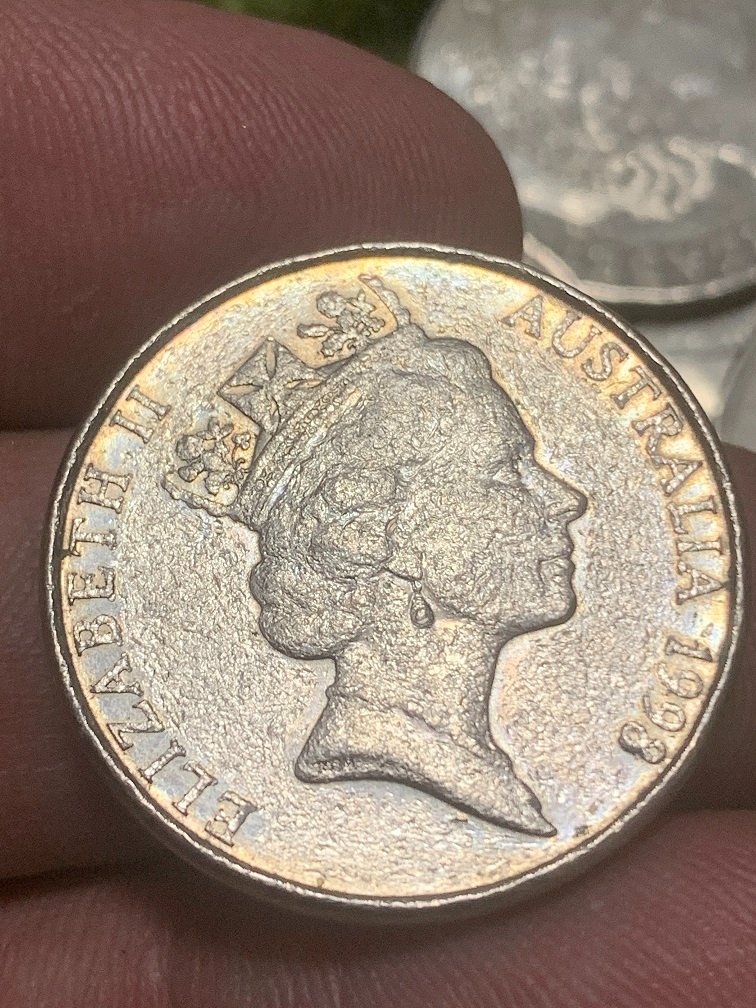 1998-Aust-20c-Pitting-On-Front-And-Back-Surface