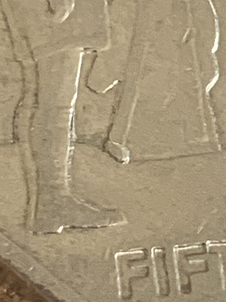 2005-Multiple-Doubling-And-Cuds-On-1-X-50cent-Coin