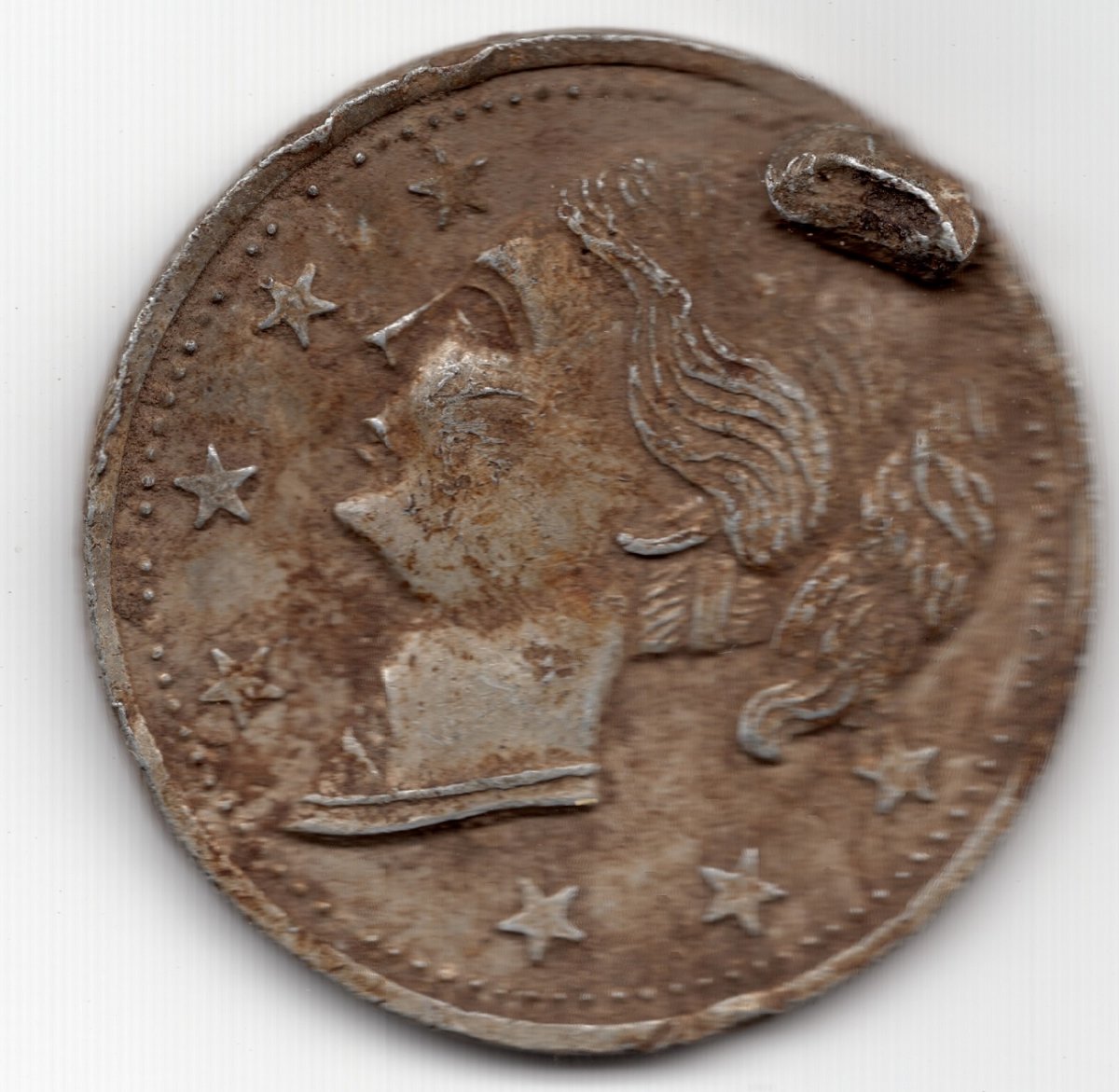 One-Sided-Old-Coin---A-Bit-Damaged---Help-Please