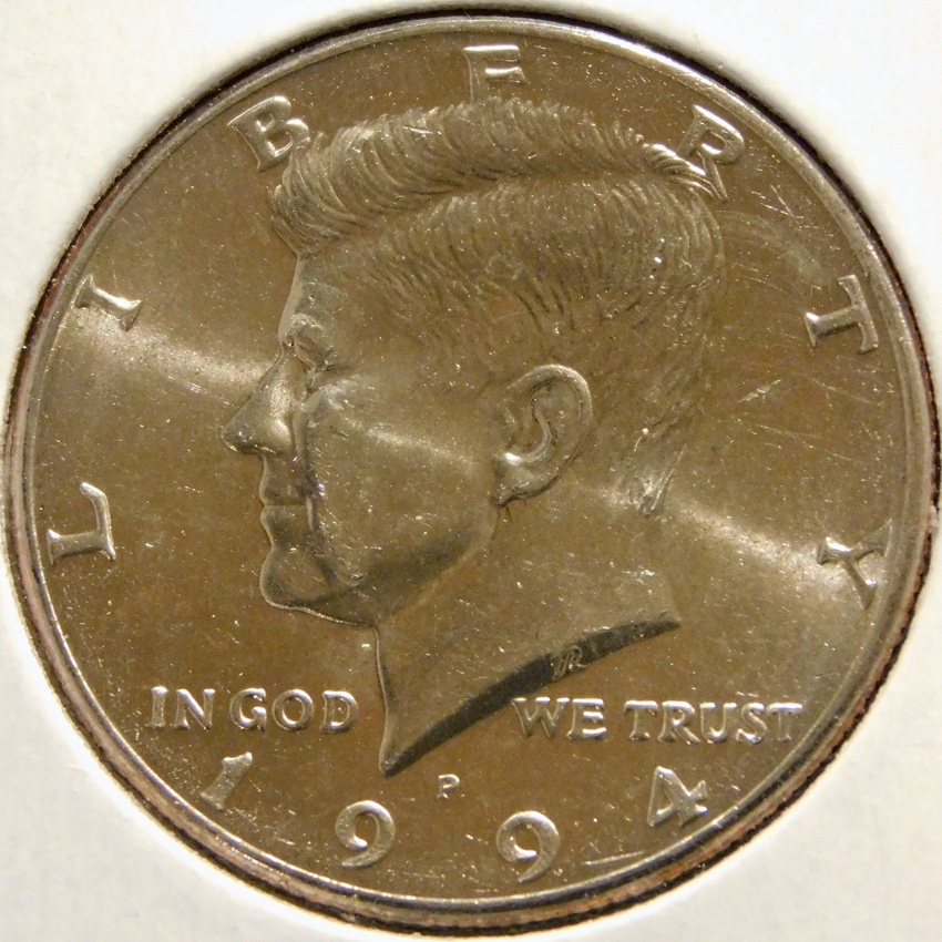 1994-P-Kennedy-Half-Dollar---Die-Clash-And-Off-Center-Strike?