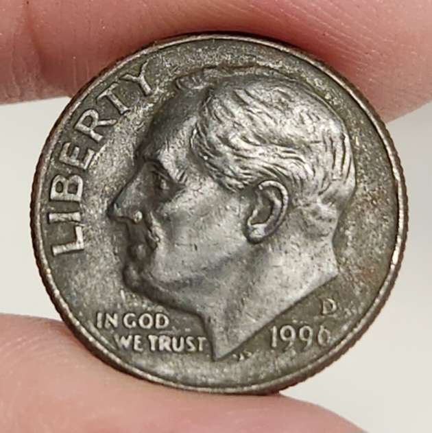 1996-D-Dime-With-Dark-Patina