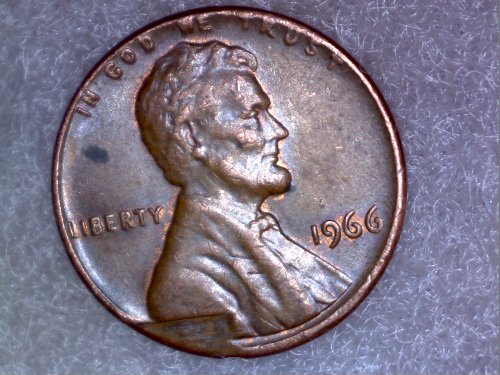 1966-Lincoln-Penny-Post-Damage,-Or-Struck-Through-Issue?