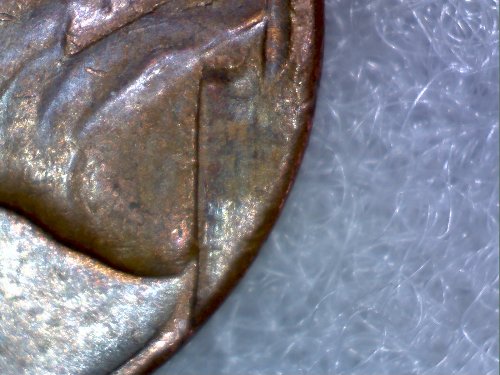 1966-Lincoln-Penny-Post-Damage,-Or-Struck-Through-Issue?