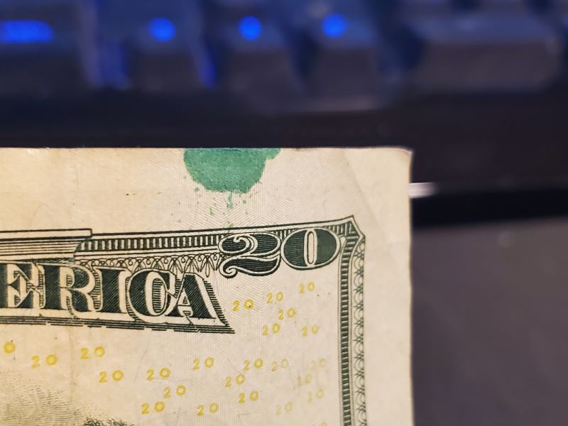 Possible-Ink-Drop-On-A-20-Dollar-Bill?