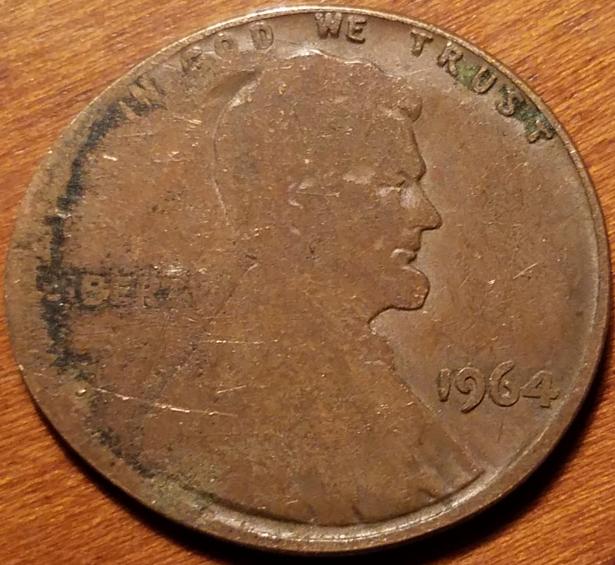 1964-P-Lincoln-Cent-Possible-Brockage