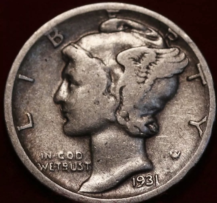 1931-D-Mercury-Dime-For-Grading