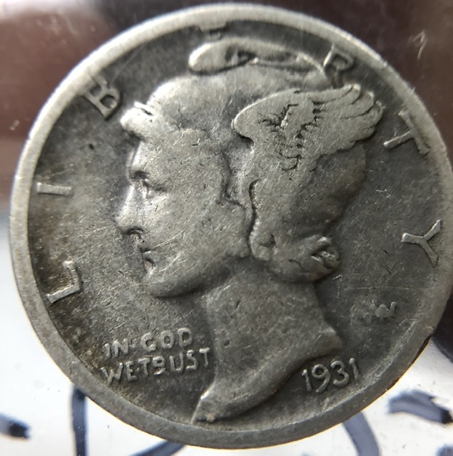 1931-D-Mercury-Dime-For-Grading