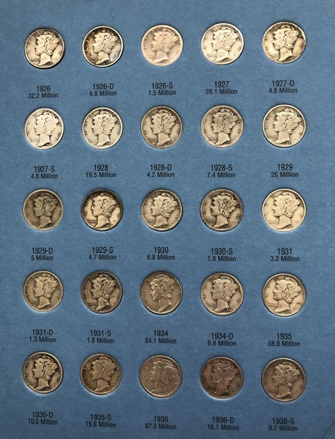 Filling-My-Circulated-Mercury-Dime-Whitman-Album