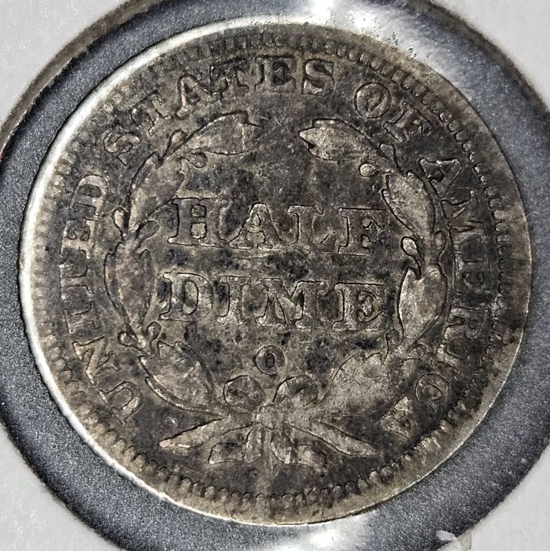 1844-O-Half-Dime-For-Grading