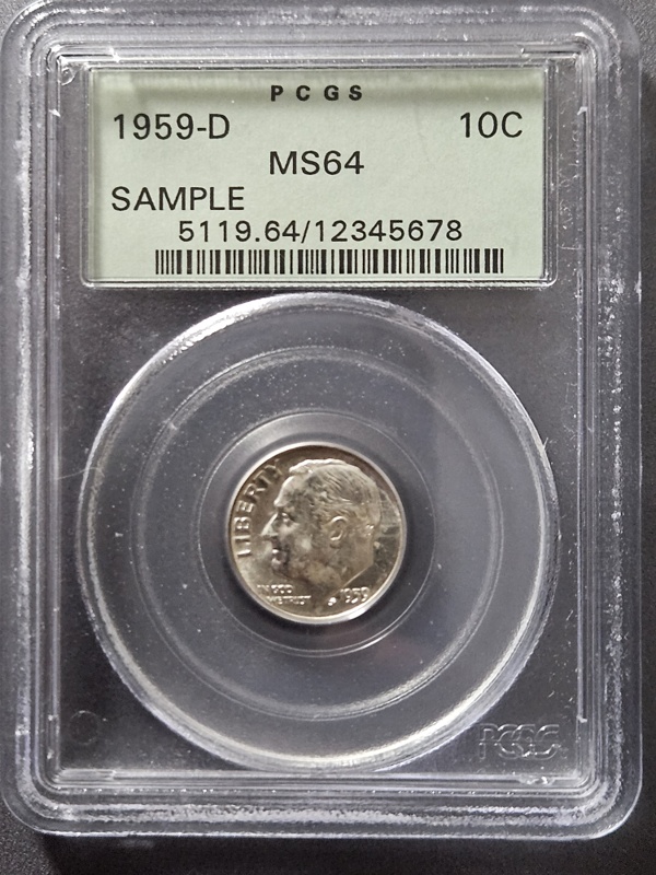 1959-D-Dime---MS-64-PCGS-Sample-Slab?
