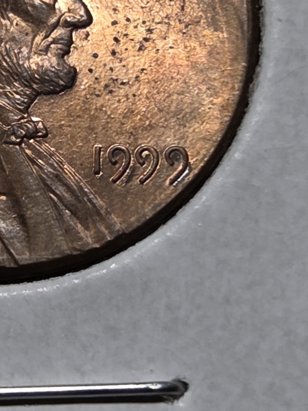 1999-P---1-Cent-Off-Center-Strike,-Double-Date-Question